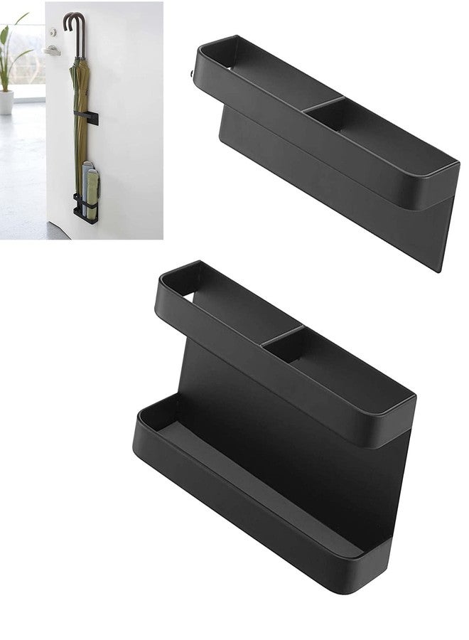 PerGar Umbrella Stand Holder Indoor, Magnetic Space Saving Umbrella Stand No Punching, Durable Height Adjusting Wall Mounted Umbrella Holder Rack for Hotel Hallway for Home Office(Black) - Image 5